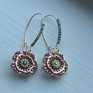 Betsy Johnson floral earrings